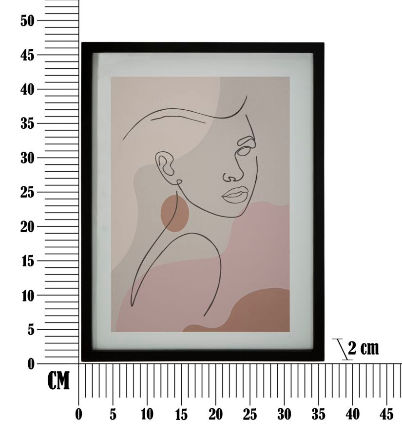 Mauro Ferretti Stampa con Cornice Face -c- 35 x 2 x 47 cm