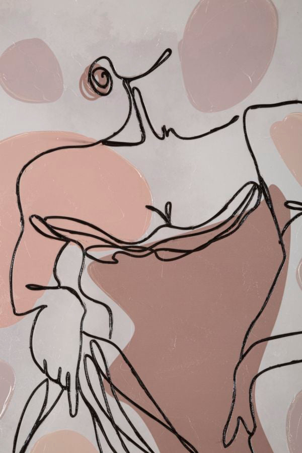 Mauro Ferretti Stampa Dipinta Lady 80 x 2,8 x 80 cm