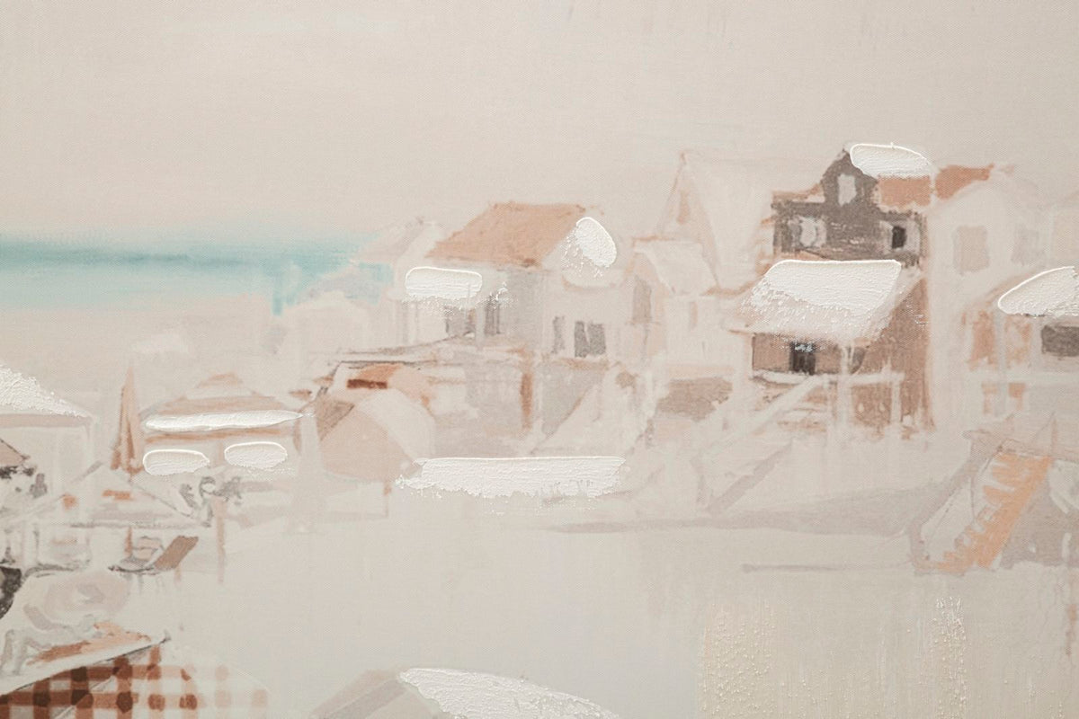 Mauro Ferretti Stampa Dipinta Beach -b- 80 x 3 x 120 cm