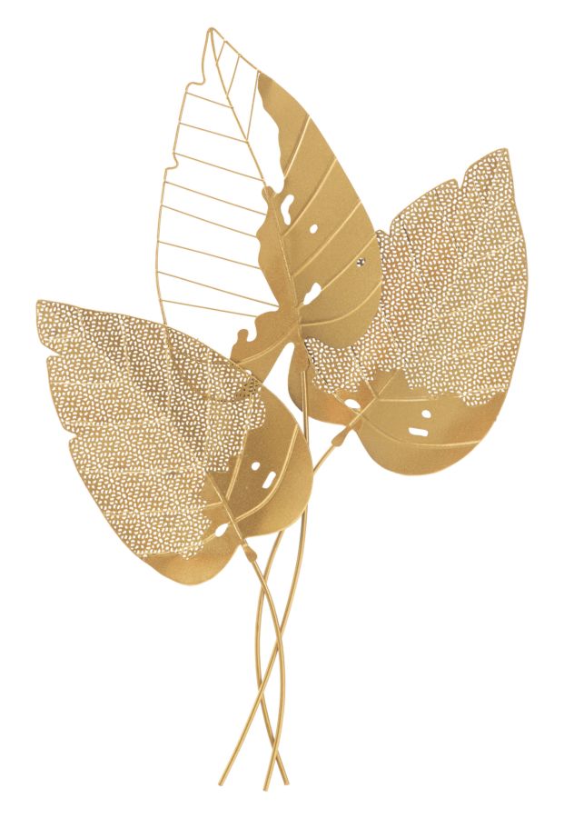 Mauro Ferretti Pannello in Ferro Autumn Leaf Gold 53 x 4 x 84,5 cm