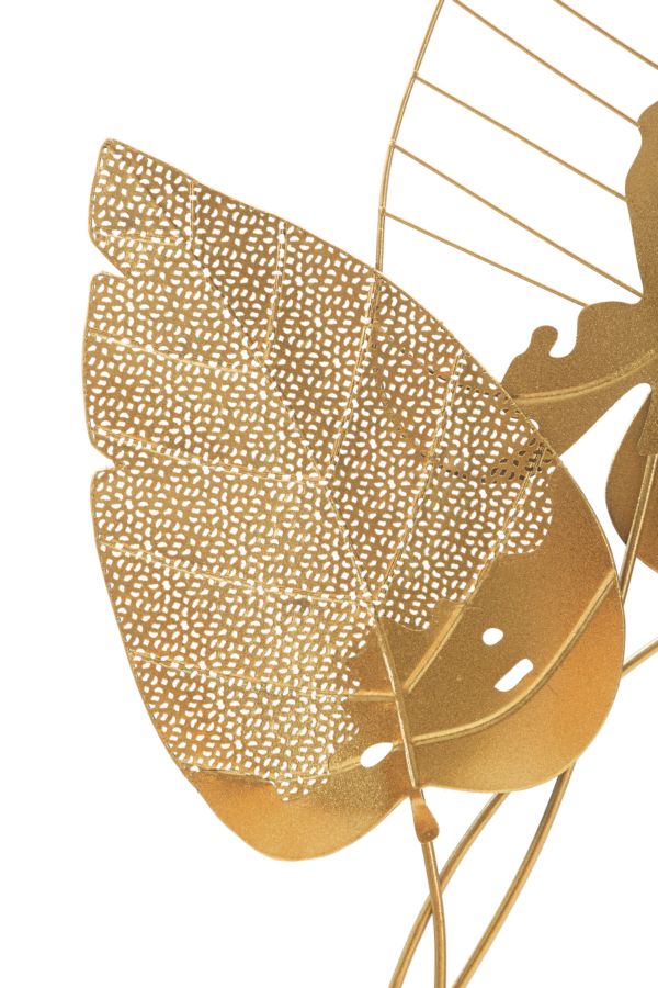 Mauro Ferretti Pannello in Ferro Autumn Leaf Gold 53 x 4 x 84,5 cm