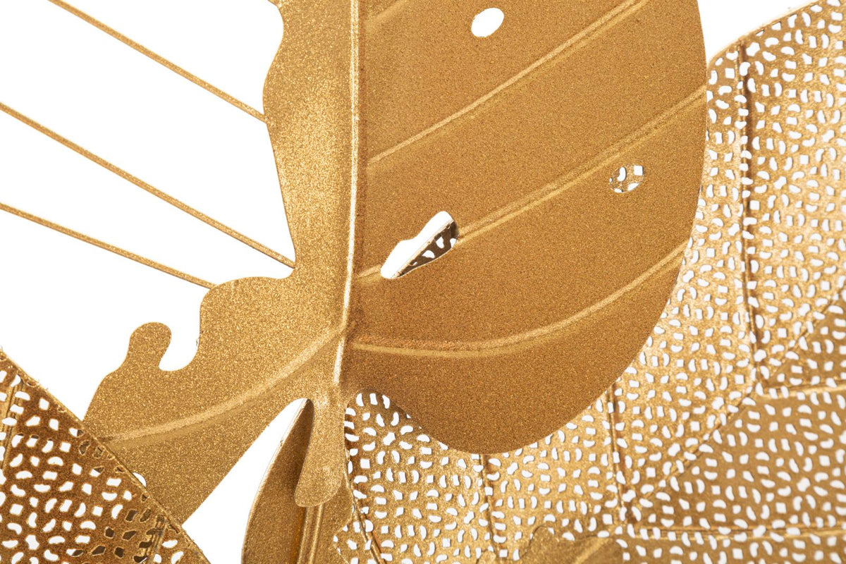 Mauro Ferretti Pannello in Ferro Autumn Leaf Gold 53 x 4 x 84,5 cm