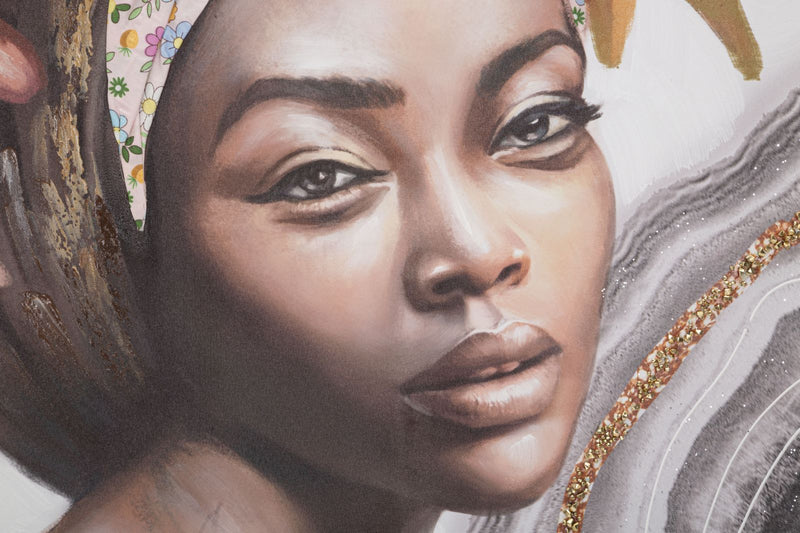 Mauro Ferretti Dipinto su Tela Naomi -a- 100 x 3 x 100 cm