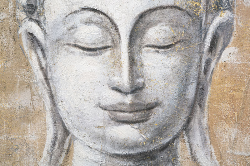 Mauro Ferretti Dipinto su Tela Buddha Light -b- 80 x 3 x 120 cm