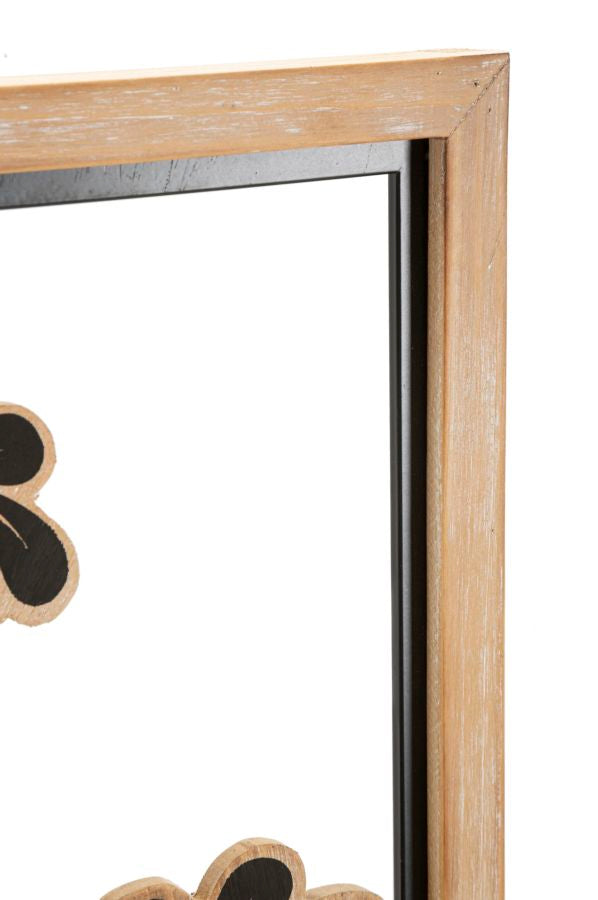 Mauro Ferretti Pannello in Ferro e Legno Girish -b- 30 x 2,5 x 60 cm