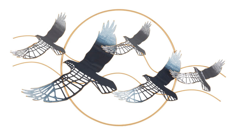 Mauro Ferretti Pannello in Ferro Bird 91 x 7 x 50 cm
