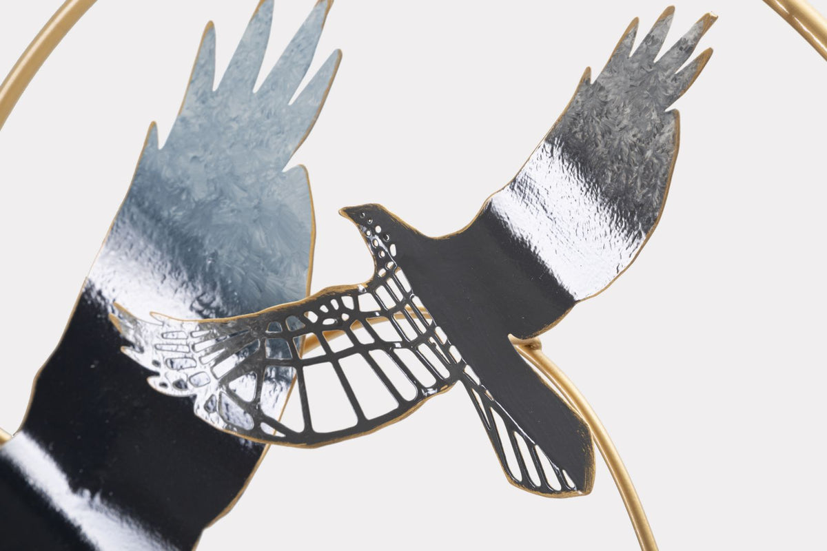 Mauro Ferretti Pannello in Ferro Bird 91 x 7 x 50 cm