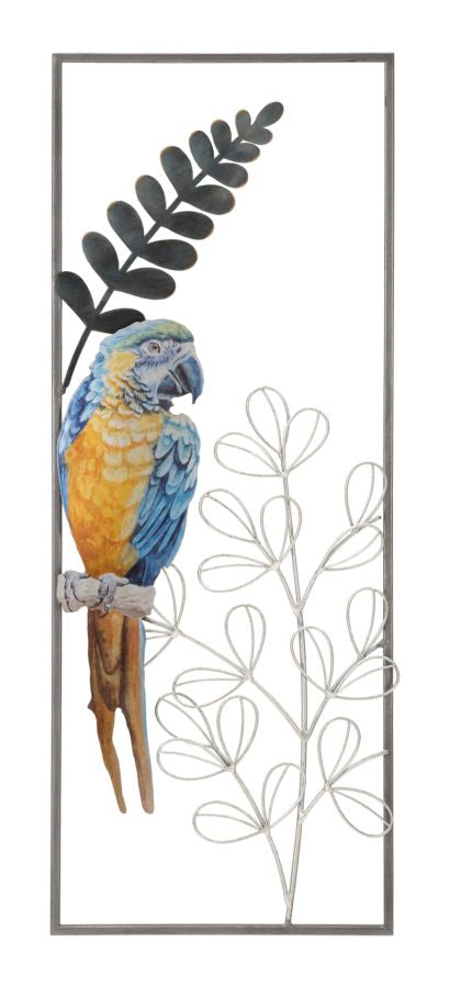 Mauro Ferretti Pannello in Ferro Parrot 28,6 x 2,5 x 74,3 cm