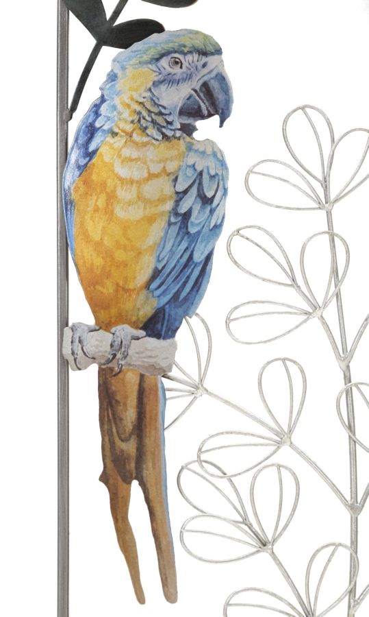 Mauro Ferretti Pannello in Ferro Parrot 28,6 x 2,5 x 74,3 cm