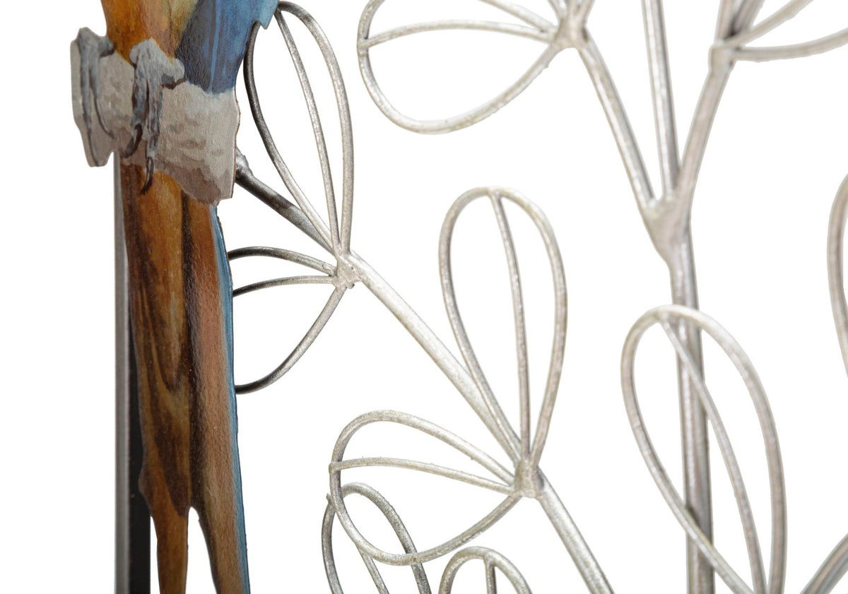 Mauro Ferretti Pannello in Ferro Parrot 28,6 x 2,5 x 74,3 cm