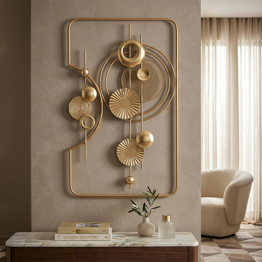 Mauro Ferretti Pannello in Ferro Goldy 49,5 x 3,8 x 80 cm