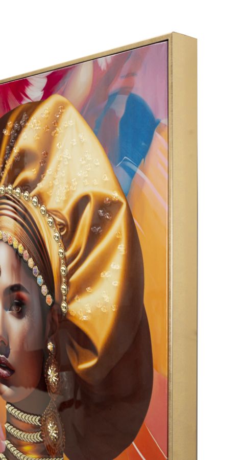 Mauro Ferretti Dipinto su Tela con Cornice Samira -b- 72 x 4,5 x 102 cm