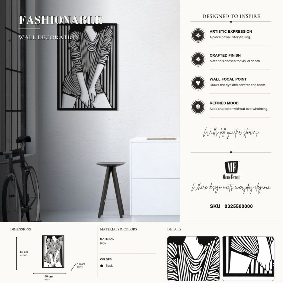 Pannello da muro fashionable cm 40x1,3x60