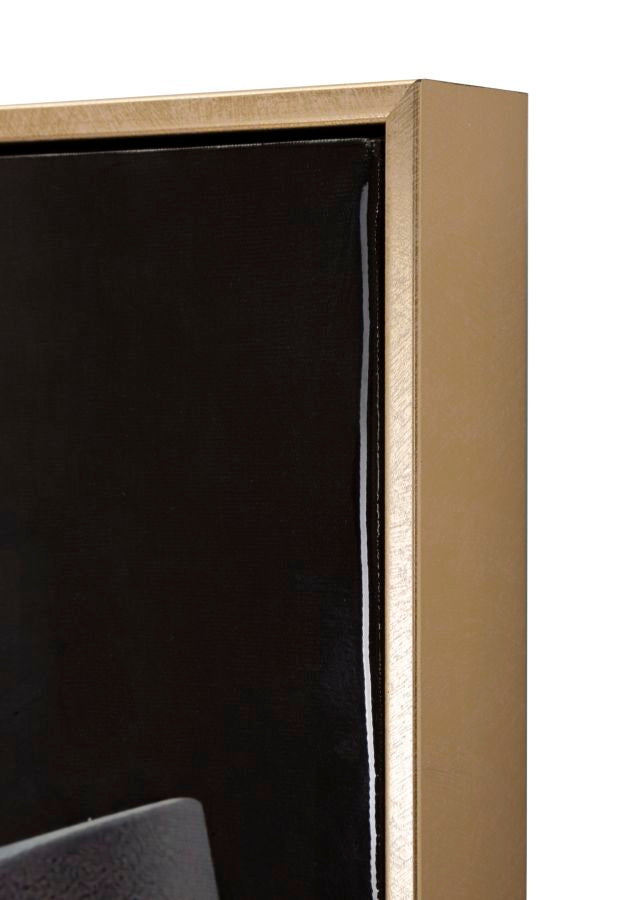 Dipinto su tela laccato wien hat -b- c/cornice cm 62x4x92