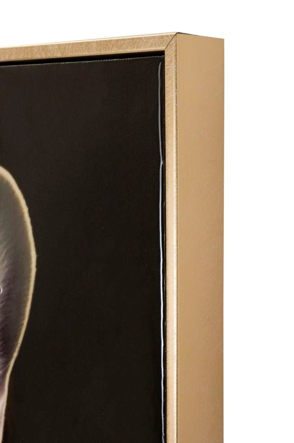 Dipinto su tela laccato bully c/cornice cm 62x4x82