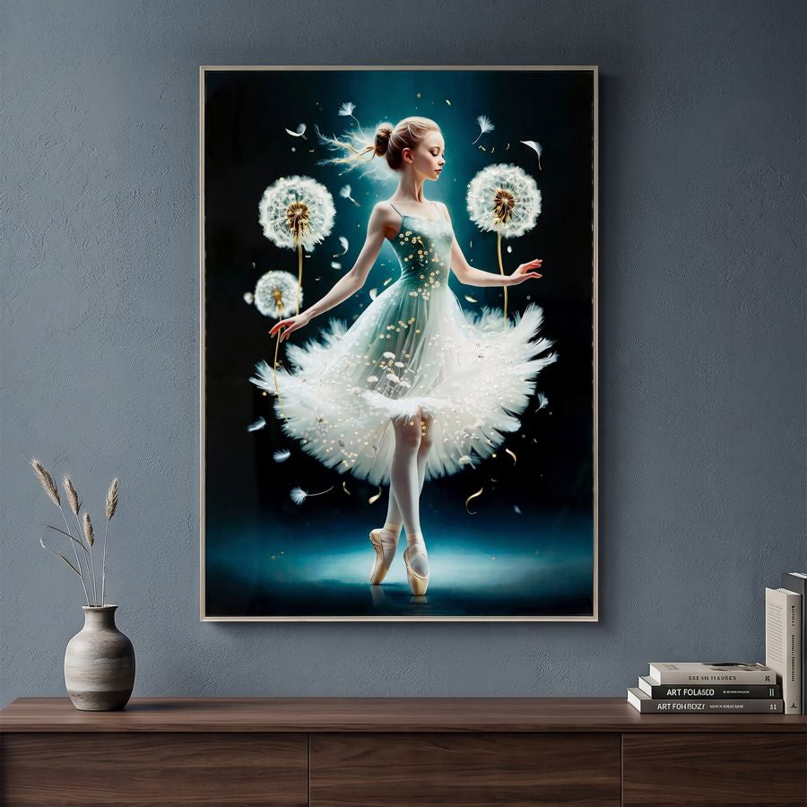 Dipinto su tela laccato dancing c/cornice -a- cm 72x4x102