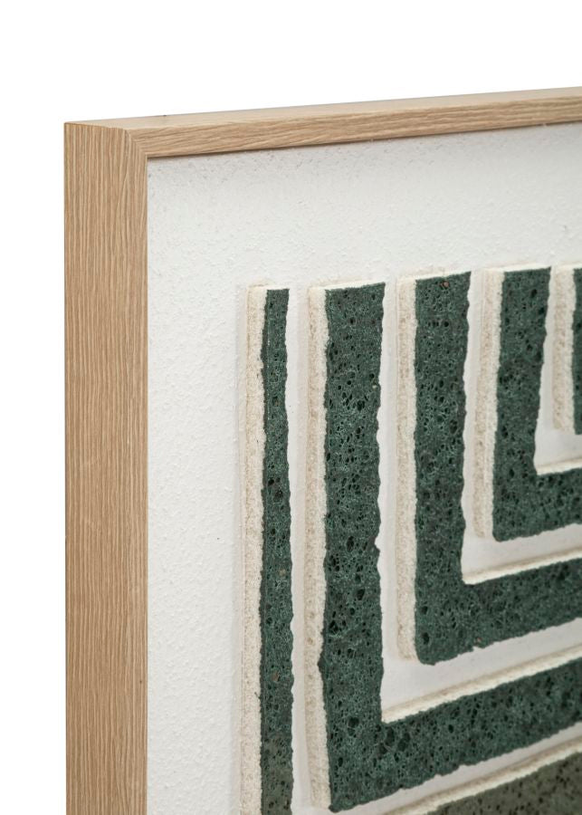 Dipinto su tela 3d c/cornice -b- cm 60x2,9x80