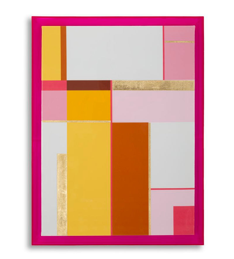Stampa su tela laccatto acrylic c/cornice -b- cm 60x3,3x80