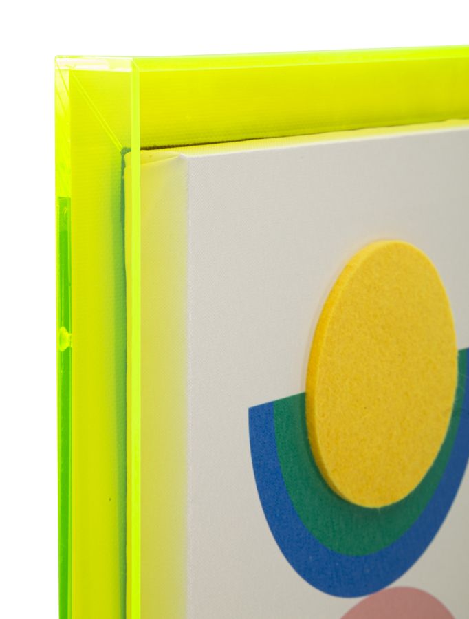 Stampa su tela pop art c/cornice -b- cm 50x3,3x70