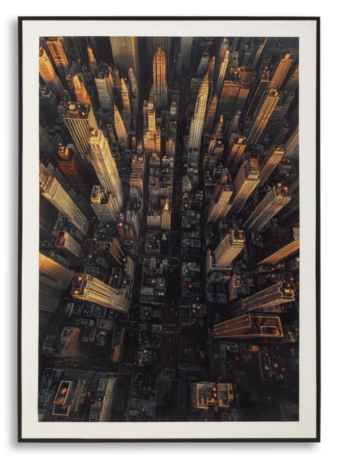Mauro Ferretti Stampa su Tela Laccata New York con Cornice -a- 72 x 4 x 102 cm