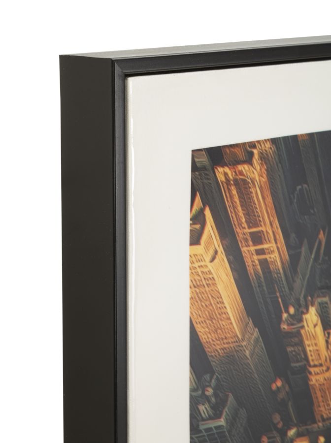 Mauro Ferretti Stampa su Tela Laccata New York con Cornice -a- 72 x 4 x 102 cm