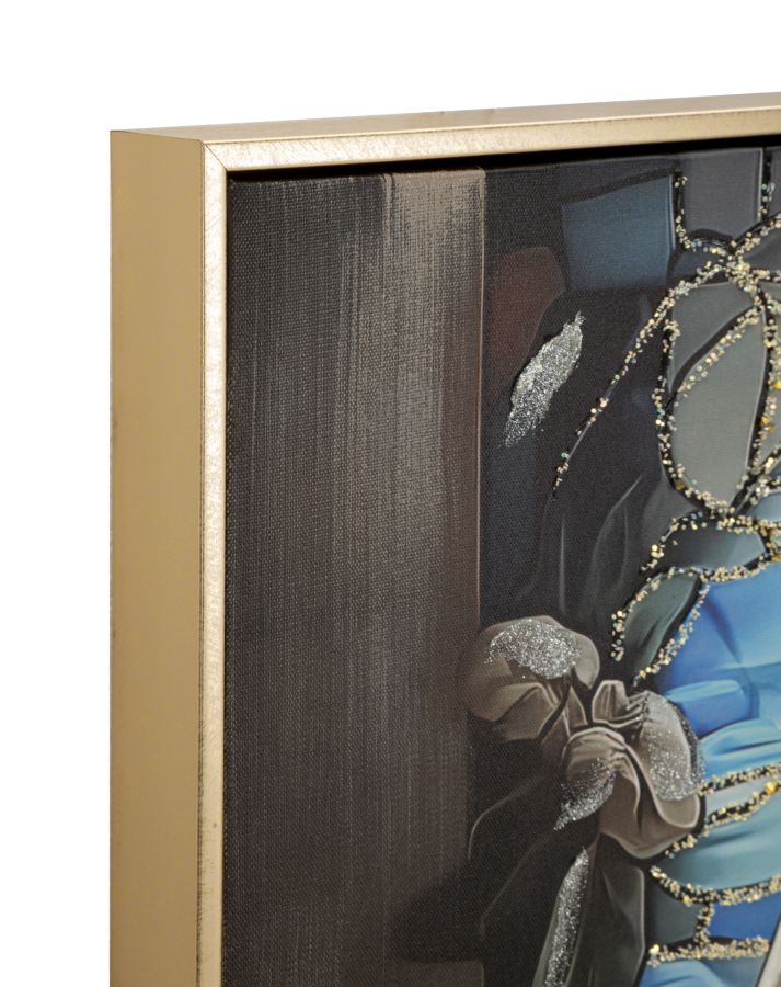 Mauro Ferretti Stampa Dipinta su Tela Laccata Nativita' con Cornice 102 x 4 x 72 cm