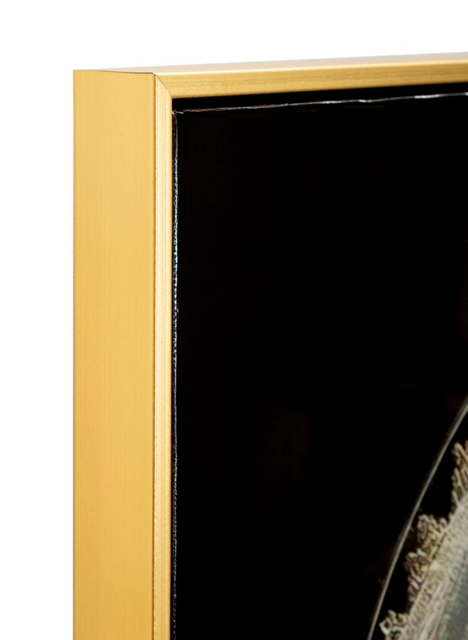 Stampa decorata su tela laccata c/cornice maternity -c- cm 60x3,5x90