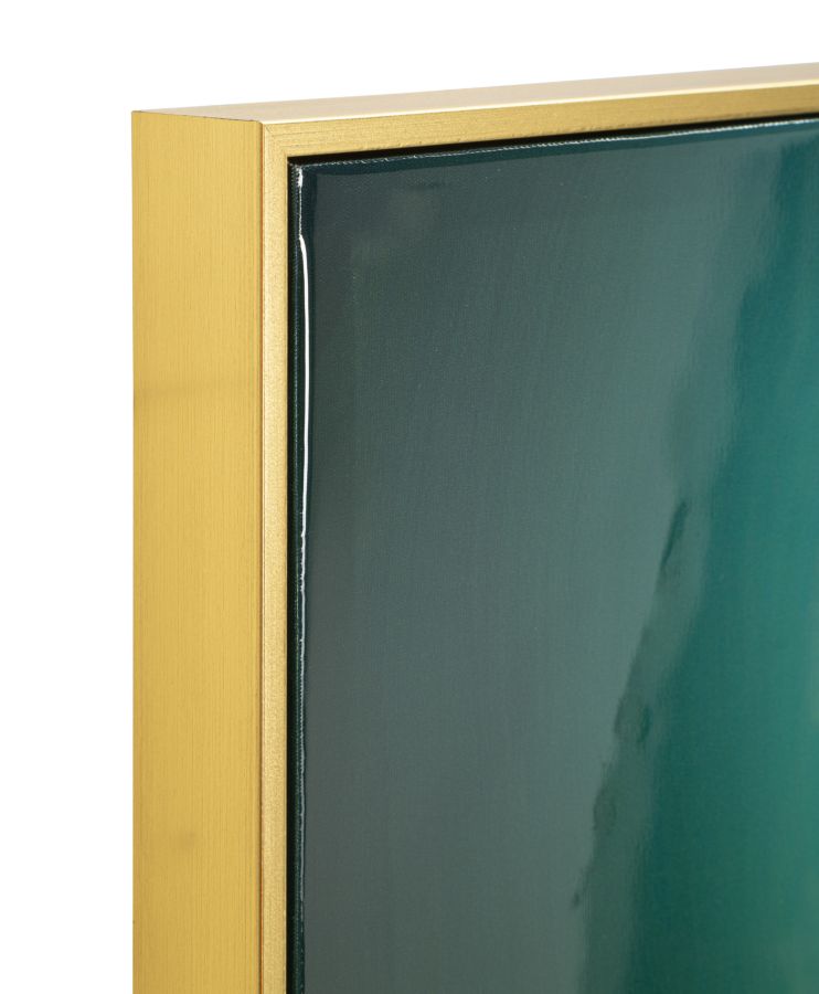 Stampa decorata su tela laccata c/cornice butterly -b- cm 70x4x100