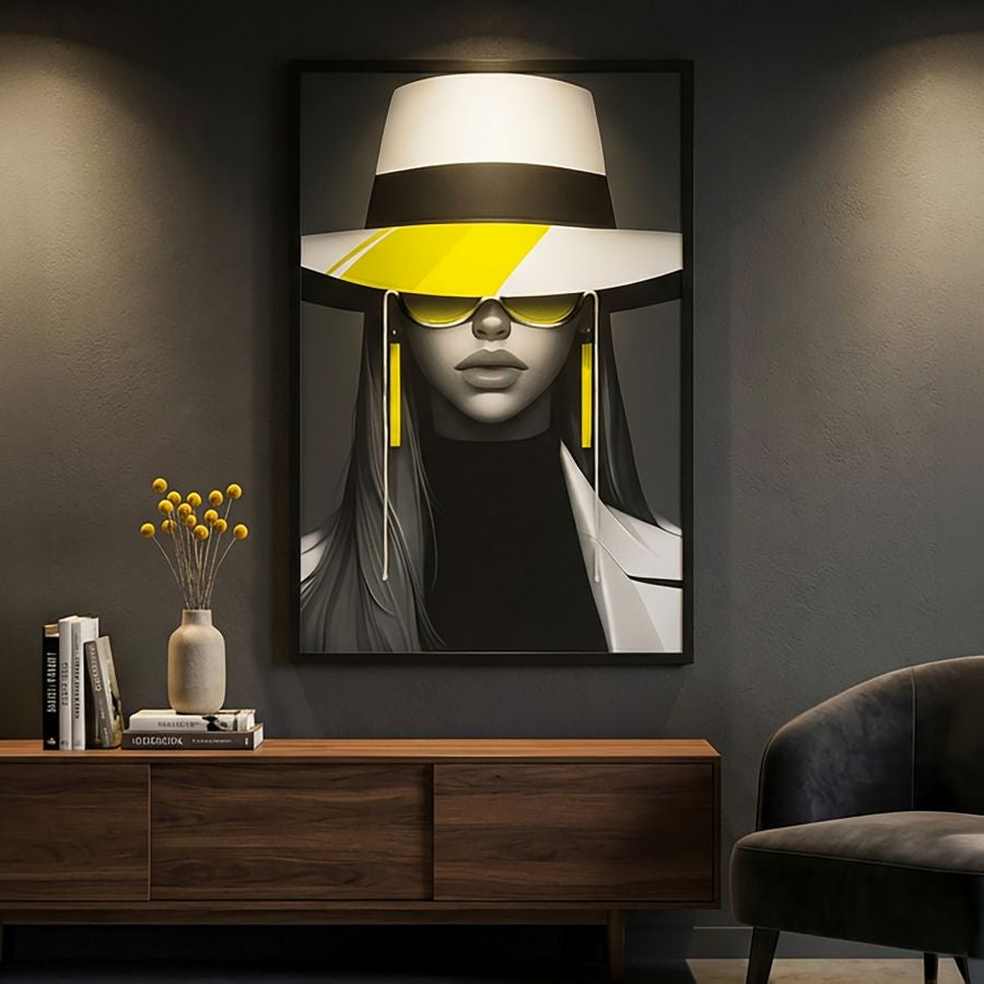 Mauro Ferretti Stampa con LED su Tela Margot 80 x 4 x 120 cm
