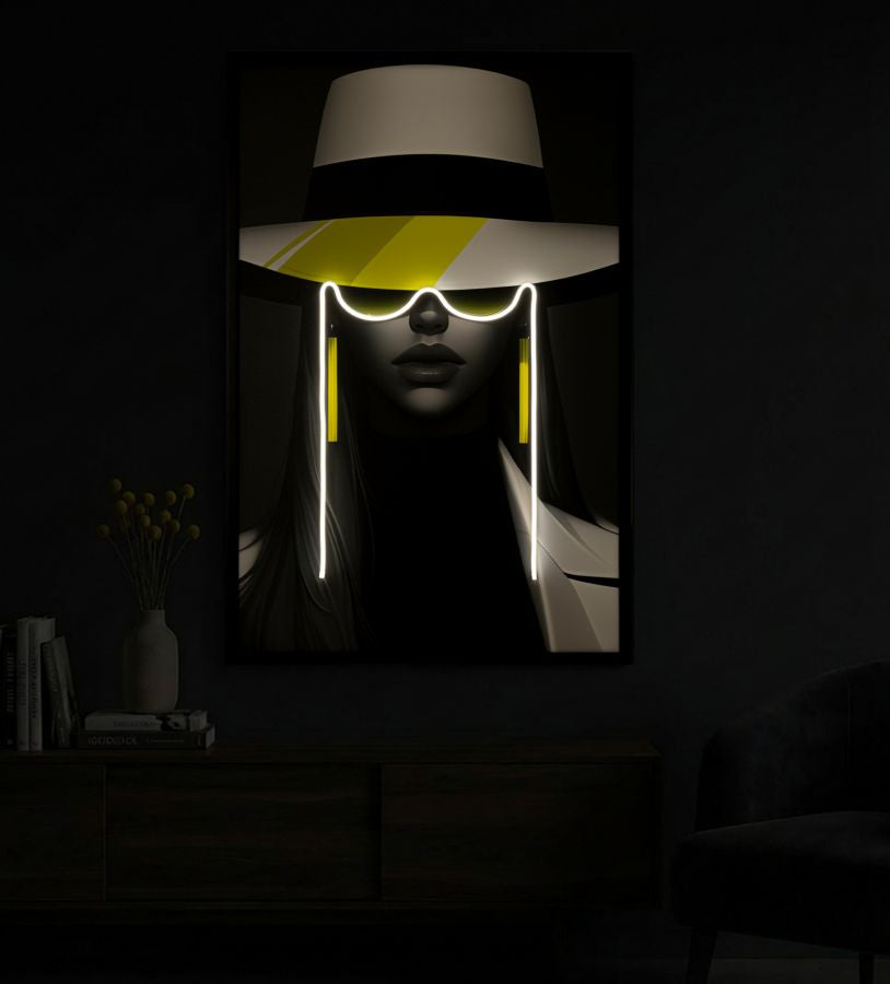Mauro Ferretti Stampa con LED su Tela Margot 80 x 4 x 120 cm