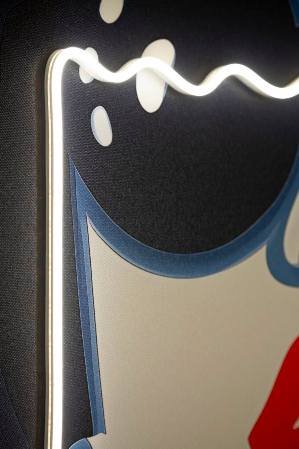 Stampa c/LED su tela cecille cm 80x4x120