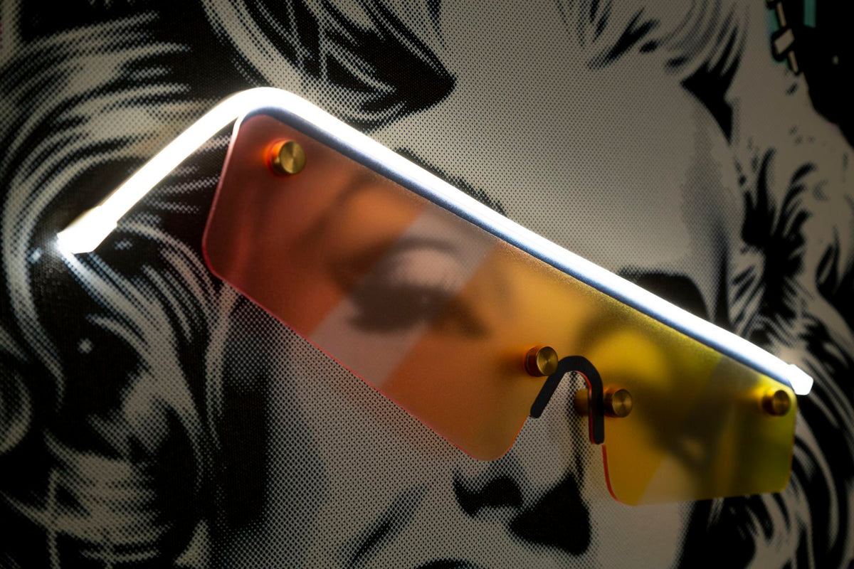 Mauro Ferretti Stampa con LED su Tela Marilin 60 x 3,5 x 90 cm (applicazione 3D Acrilico)