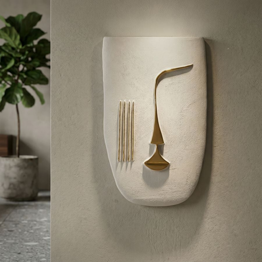 Decorazione murale mumbasa cm 25x6,5x39,5
