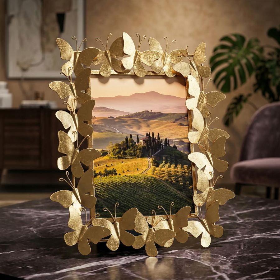 Mauro Ferretti Cornice Butterfly Glam 35 x 15 x 38 cm (misura Interna 20 x 25)