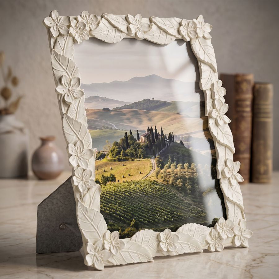 Mauro Ferretti Cornice Leaf Cream 26 x 2 x 30,7 cm (misura Interna 20 x 25)