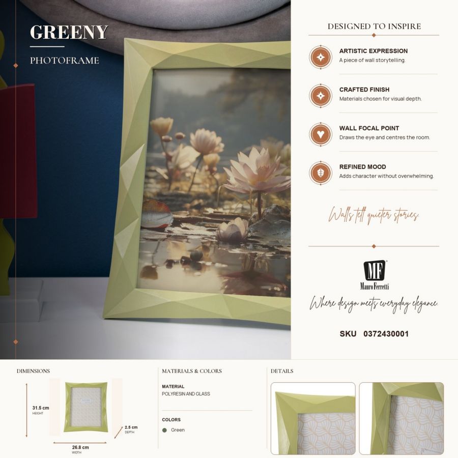 Cornice greeny cm 26,8x2,5x31,5 (misura interna cm 20x25) min 2