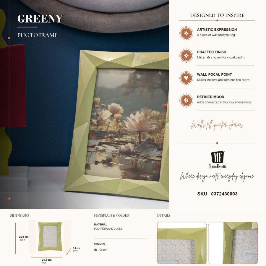 Cornice greeny cm 21,5x2,5x25,8 (misura interna cm 15x20) min 2