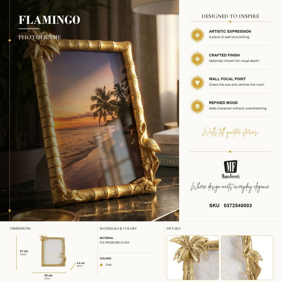 Cornice flamingo cm 25x2,8x21 (misura interna cm 15x20) min 2