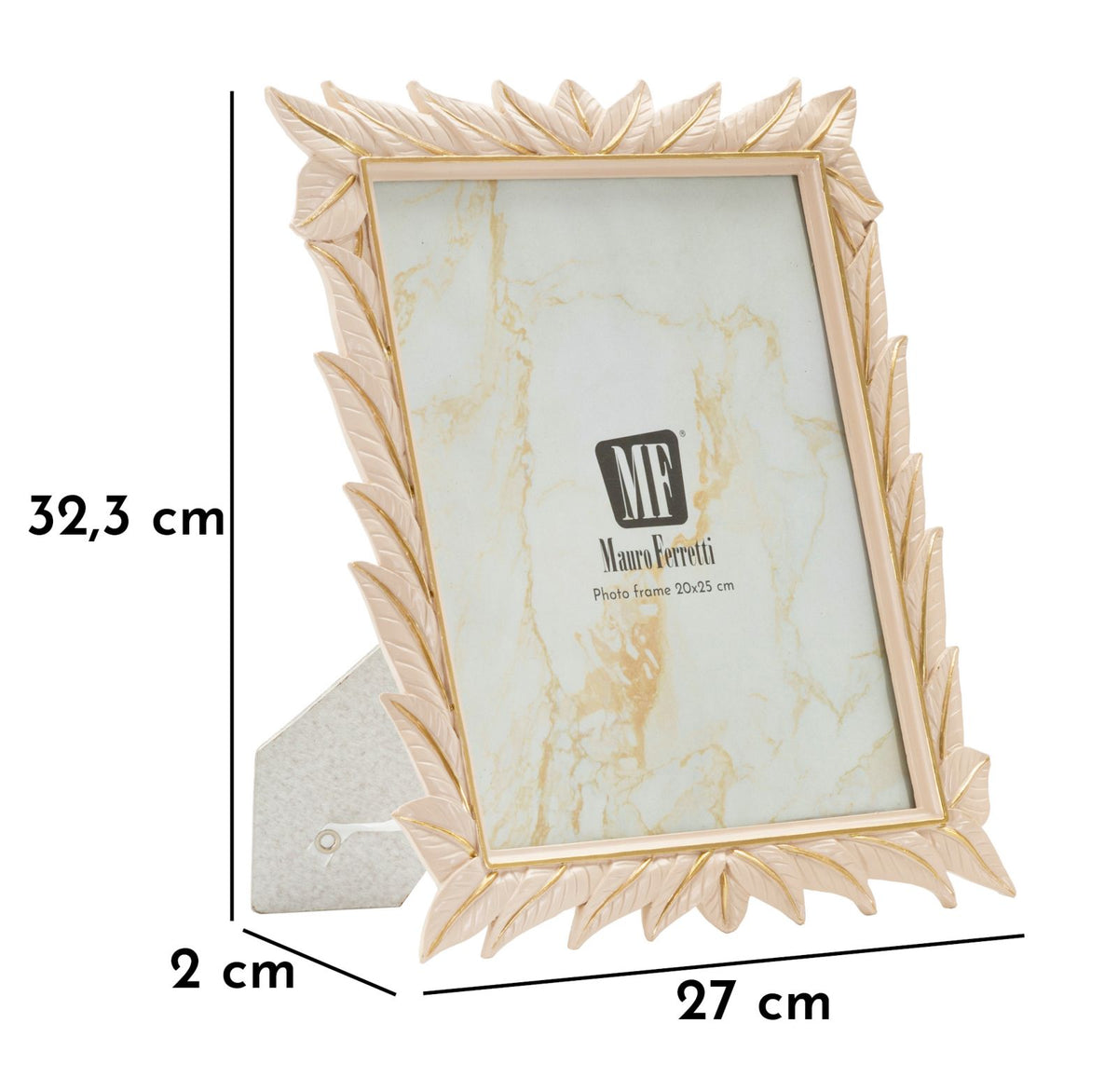 Cornice leaffy cm 27x2x32,3 (misura interna cm 20x25) min 2