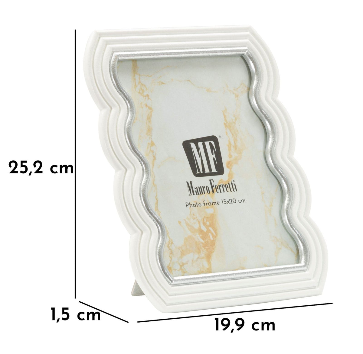 Cornice curty cm 19,9x1,5x25,2 (misura interna cm 15x20) min 2