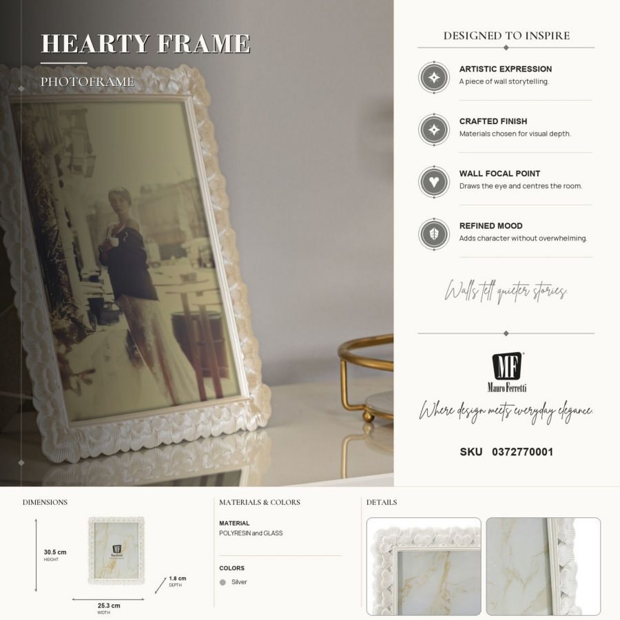 Cornice hearty cm 25,3x1,8x30,5 (misura interna cm 20x25) min 2