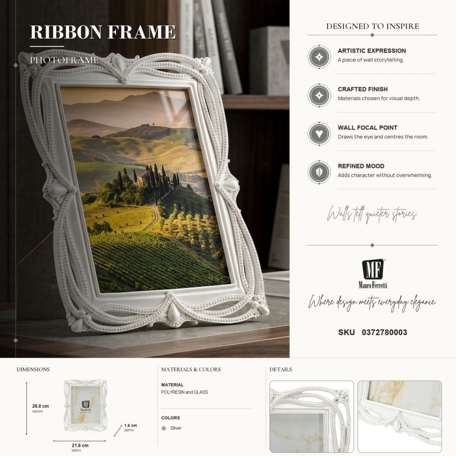 Cornice ribbon cm 21,8x1,6x26,8 (misura interna cm 15x20) min 2