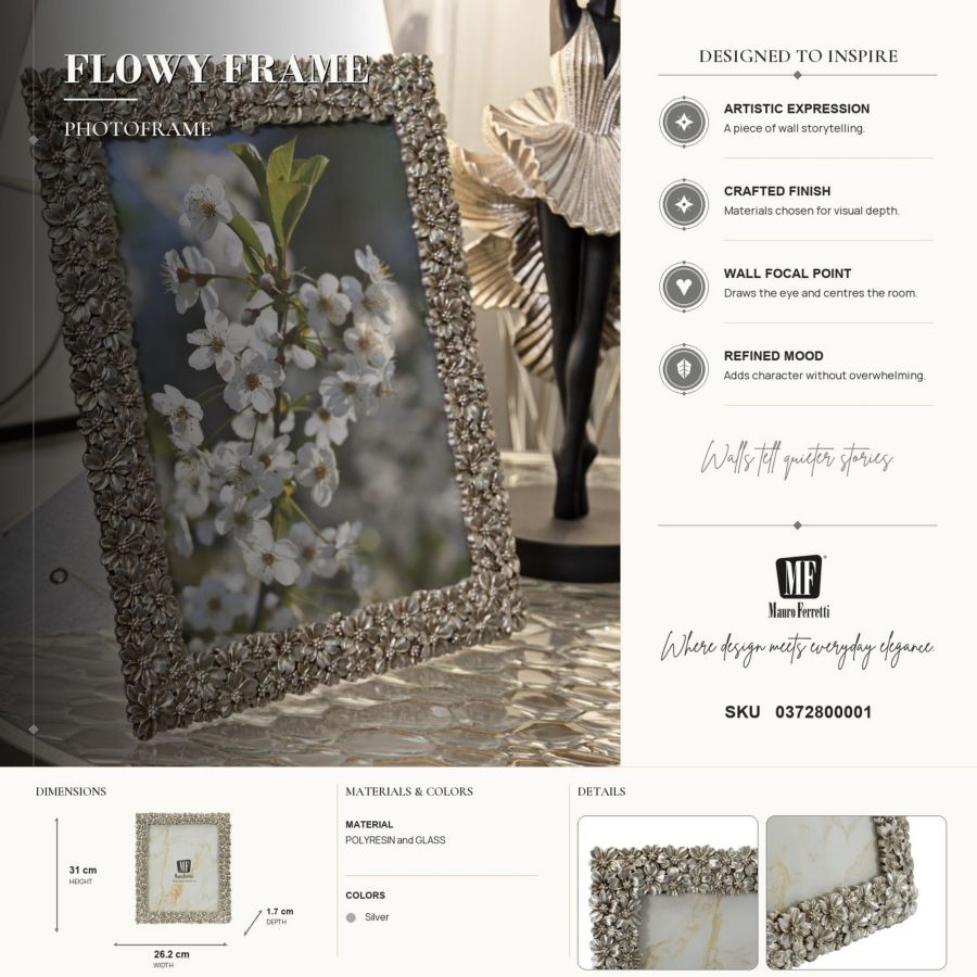 Cornice flowy cm 26,2x1,7x31 (misura interna cm 20x25) min 2