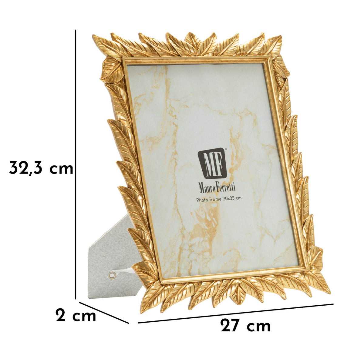 Cornice laurel cm 27x2x32,3 (misura interna cm 20x25) min 2"