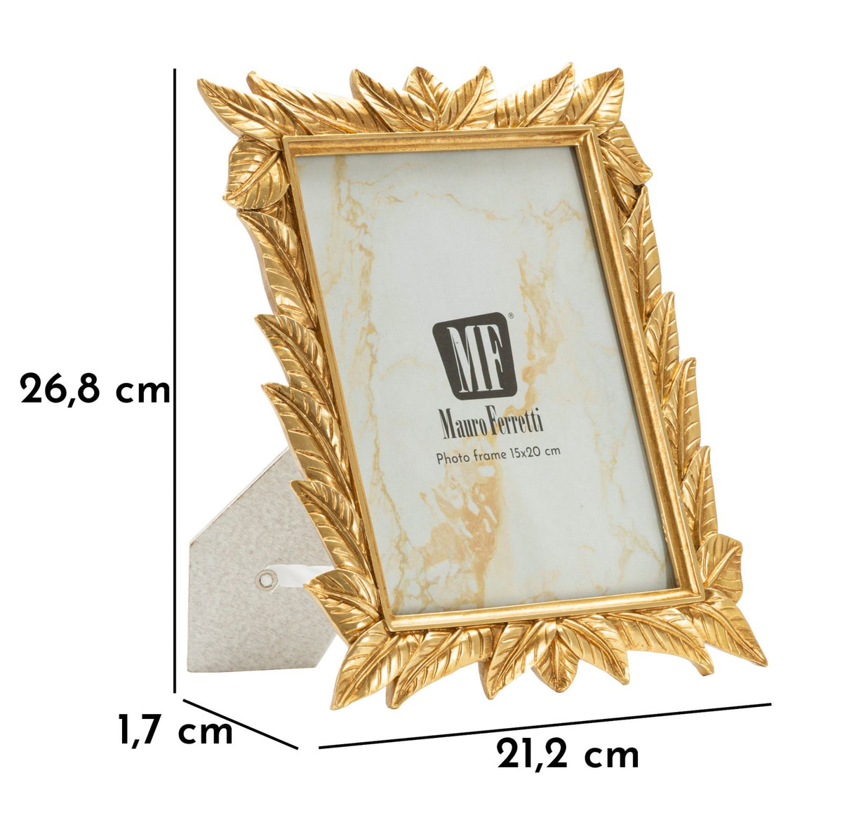 Cornice laurel cm 21,2x1,7x26,8 (misura interna cm 15x20) min 2