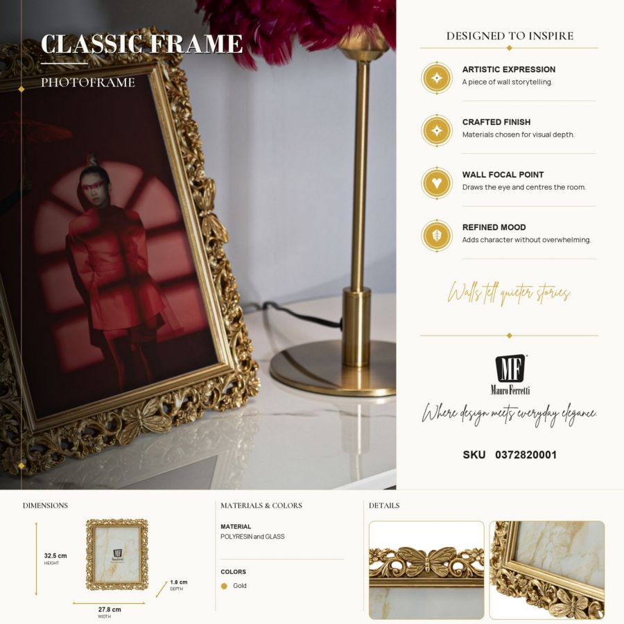 Cornice classical cm 27,8x1,8x32,5 (misura interna cm 20x25) min 2