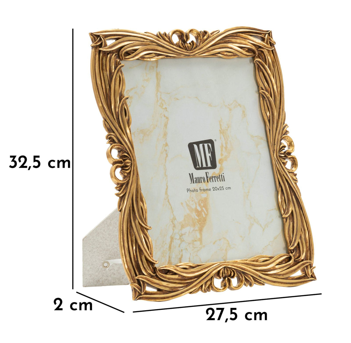 Cornice baroque cm 27,5x2x32,5 (misura interna cm 20x25) min 2