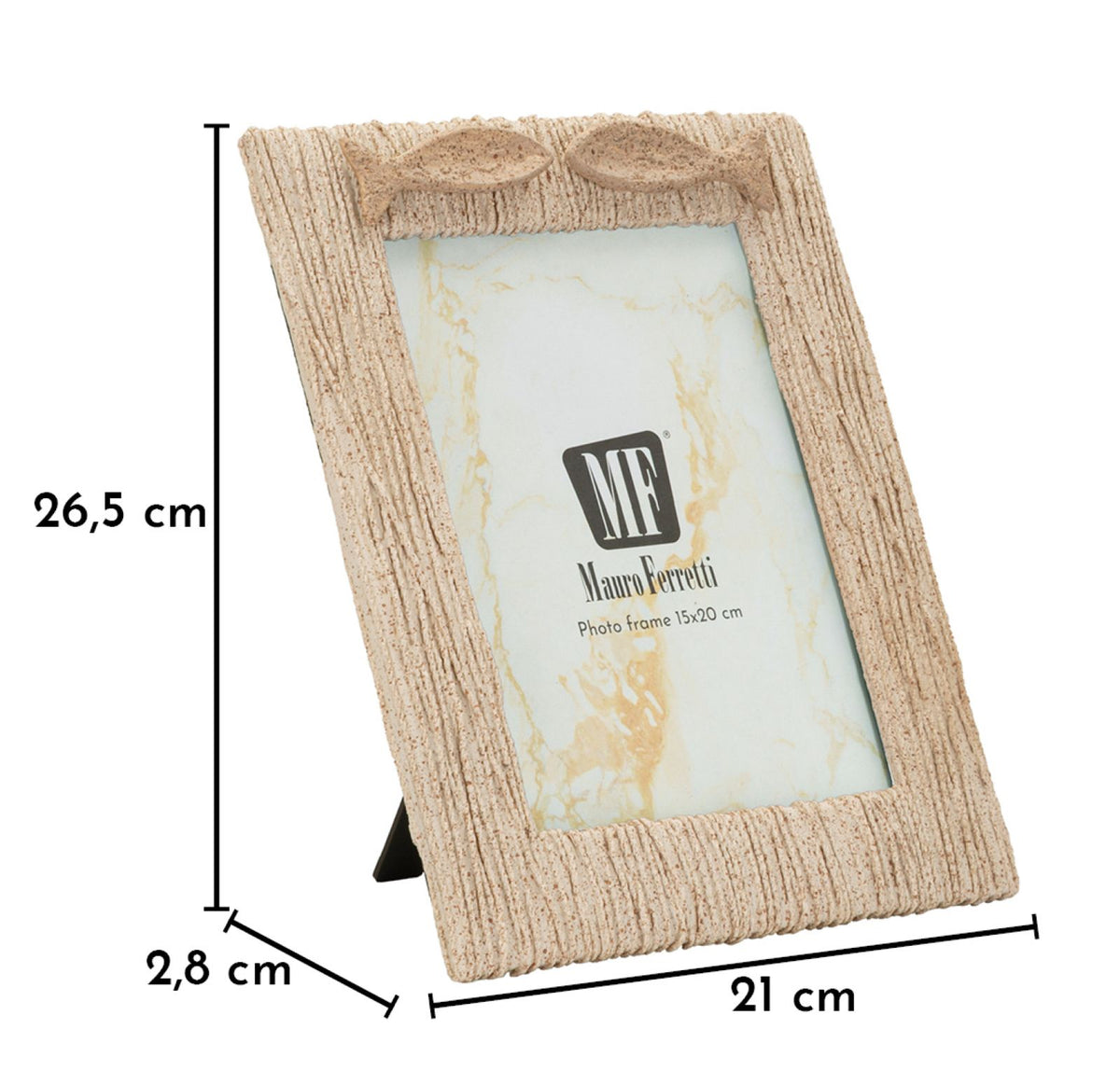 Cornice sand cm 21x2,8x26,5 (misura interna cm 15x20) min 2