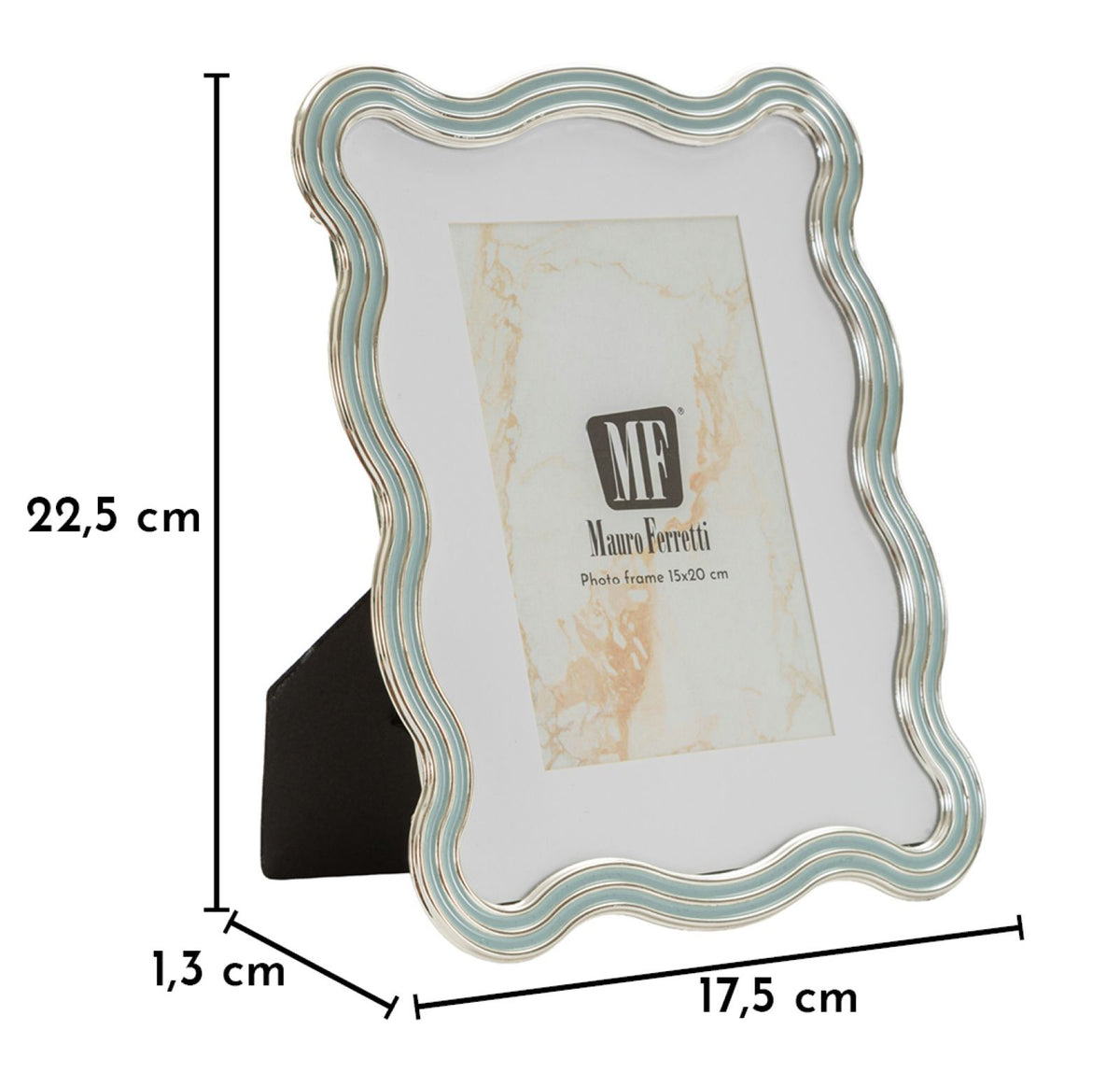 Cornice elizabeth celeste cm 17,5x1,3x22,5 (misura interna cm 15x20) min 2