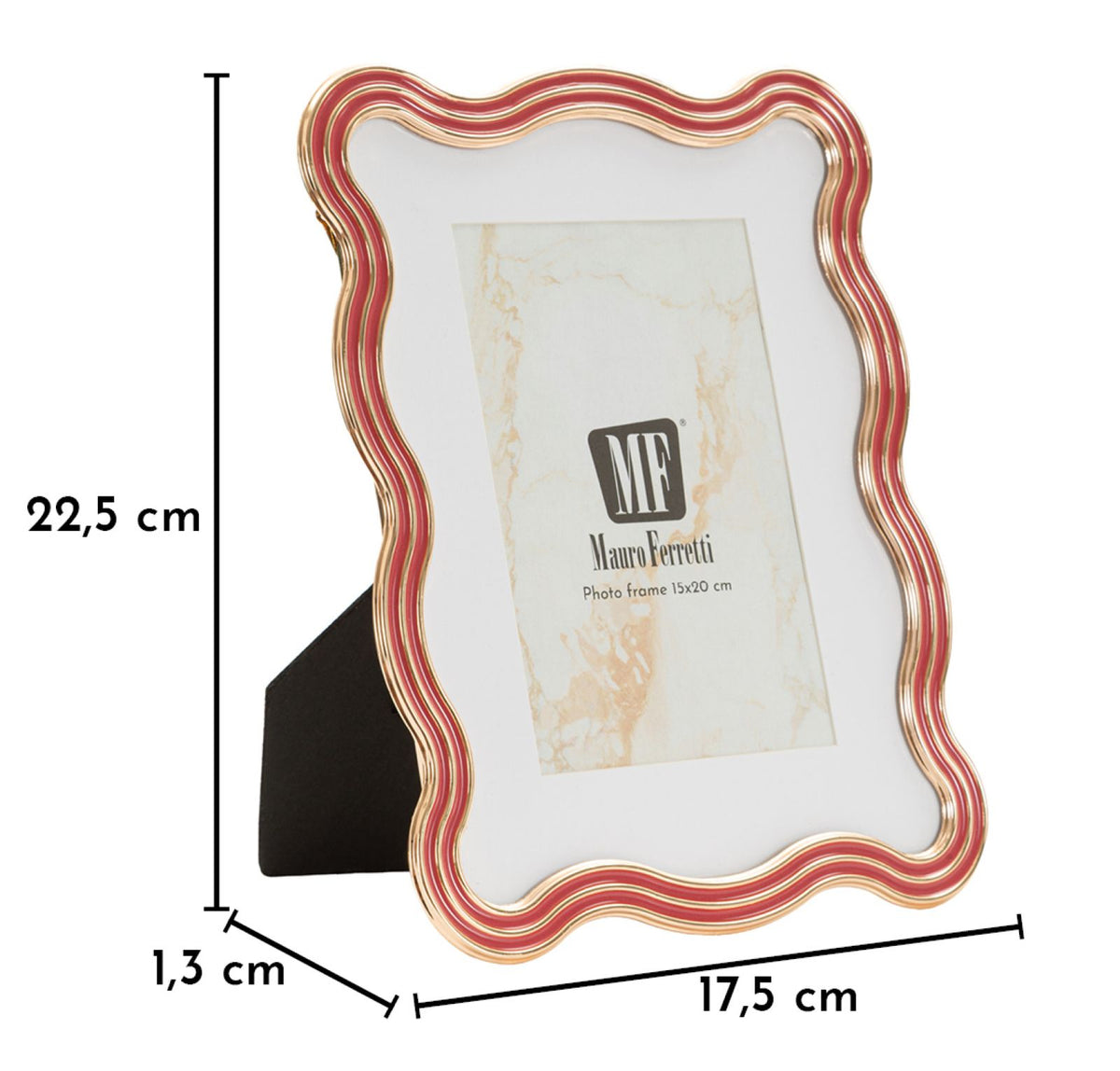 Cornice elizabeth rossa cm 17,5x1,3x22,5 (misura interna cm 15x20) min 2